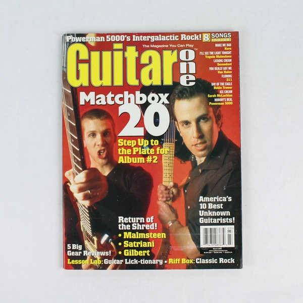 Vintage Guitar One Magazine March 2000 Matchbox 20 - Good Condition
