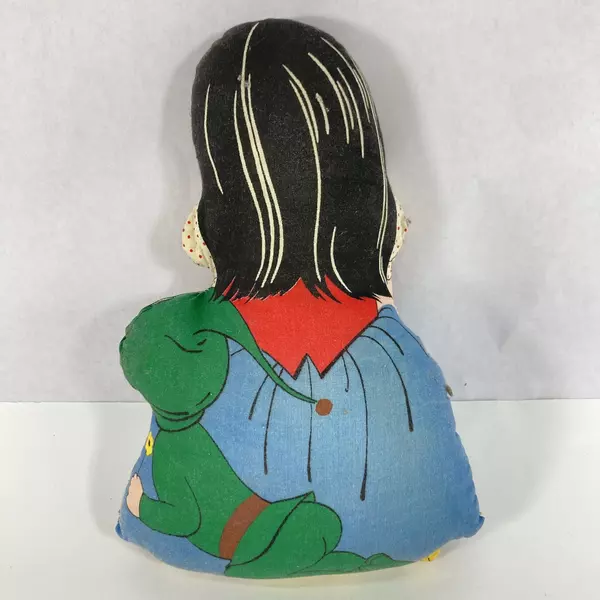 Vintage Snow White Cloth Doll 11.5" Pre-Owned with Minor Stain