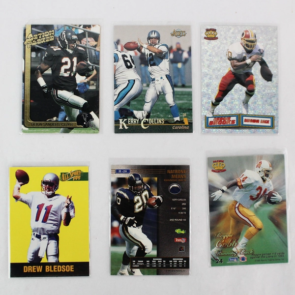 Lot of 40 1990s Football Cards - Stars & Commons in Great Condition