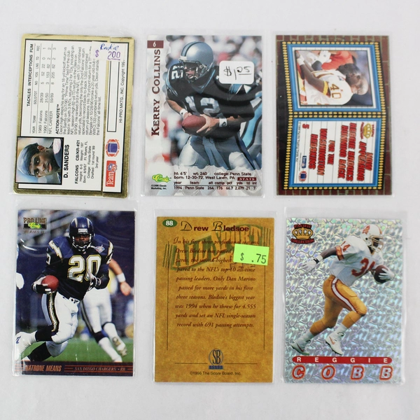 Lot of 40 1990s Football Cards - Stars & Commons in Great Condition