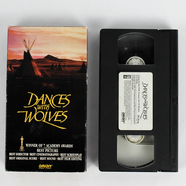 Dances With Wolves VHS Tape Kevin Costner 1990 Orion Video - Good Condition