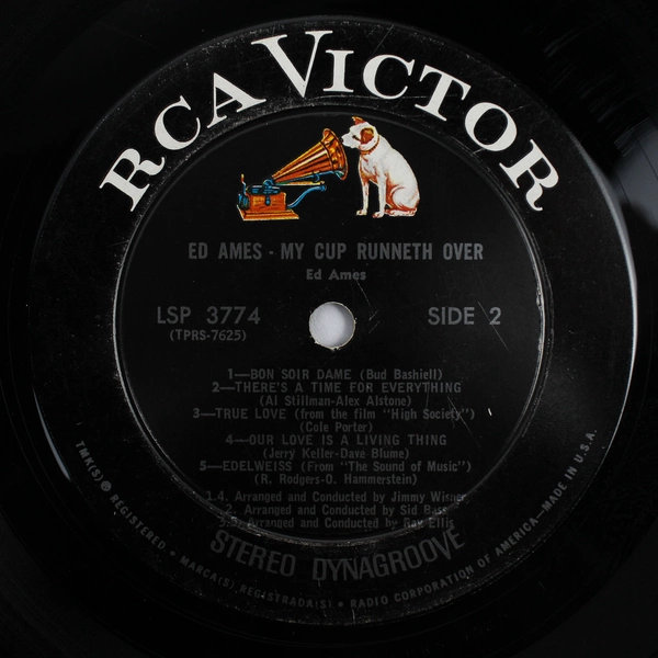 Ed Ames My Cup Runneth Over 1967 12" Vinyl Record RCA Victor LSP-3774