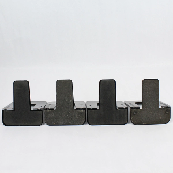 Lot of 2 Pairs Black Metal Bookends 5.25" Tall Home Office School Decor