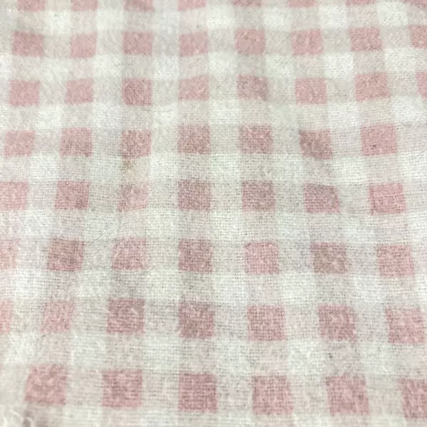 Set of 2 White Baby Receiving Blankets Pink Polka Dots & Checks 26"