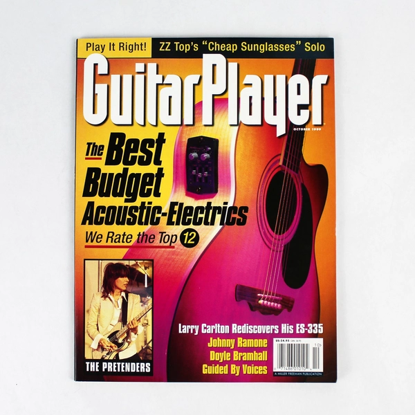 Vintage Guitar Player Magazine Oct 1999 Best Budget Acoustic-Electrics