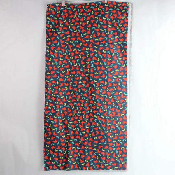 Jo-Ann Dark Blue Bird & Holly Pattern Fabric 41x42" DIY Project Cutters