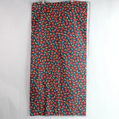 Jo-Ann Dark Blue Bird & Holly Pattern Fabric 41x42" DIY Project Cutters