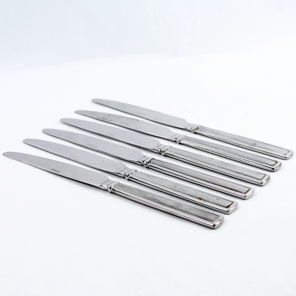 Set of 6 Towle Mason Frost Stainless Steel Dinner Knives 9-1/2"
