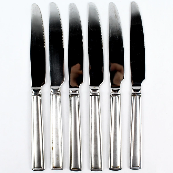 Set of 6 Towle Mason Frost Stainless Steel Dinner Knives 9-1/2"