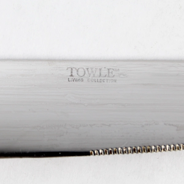 Lot of 5 Towle Mason Frost Stainless Steel Dinner Knives 9.5" - Pre-Owned