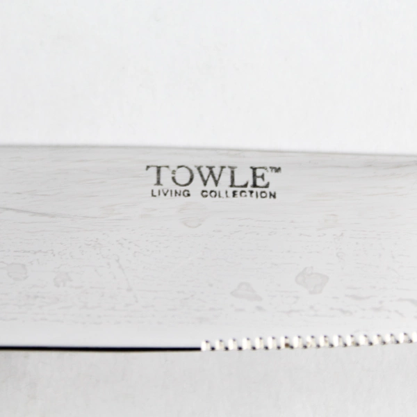Set of 4 Towle Mason Frost Stainless Steel Dinner Knives 9.5" Pre-Owned