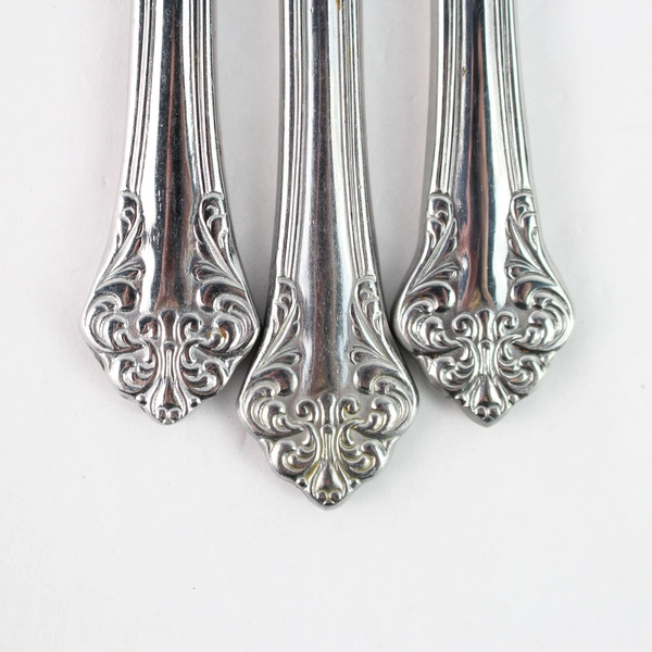 Lot of 3 Reed & Barton Elegante Select Stainless Steel Steak Knives 9"