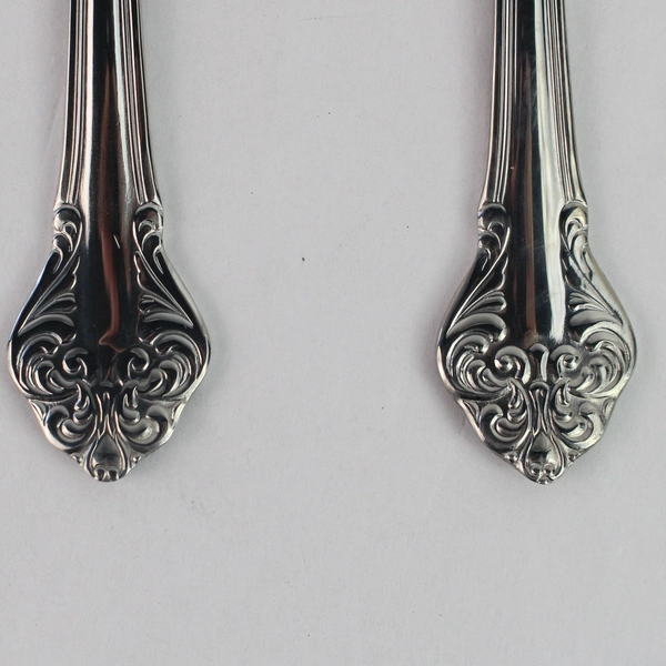 Set of 2 Reed & Barton Elegante Select Stainless Steel Salad Serving Utensils