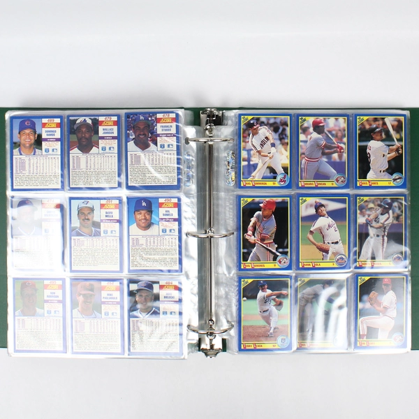 Lot 449 Baseball Cards 1990 Score All Different Griffey Jr. With Binder
