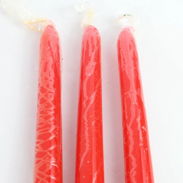 Set of 4 Colony Dark Red 12" Taper Dinner Candles - Unlit & Sealed