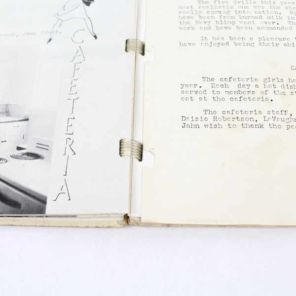 Vintage Willamina Union High School 1944 La Revue Yearbook Soft Cover 