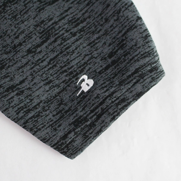 Badger Sport 1/4 Zip Pullover Sweatshirt Black Gray Size M Long Sleeve Pockets