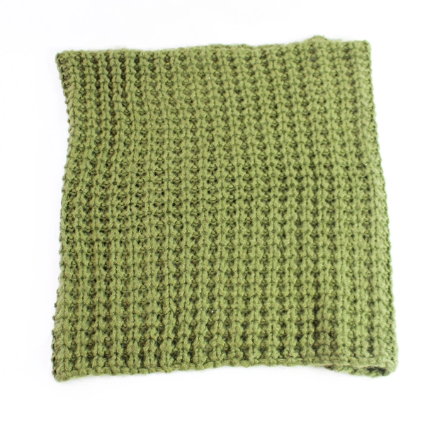 Frenchi Green Knit Infinity Scarf - Stylish Neck Warmer, Good Condition