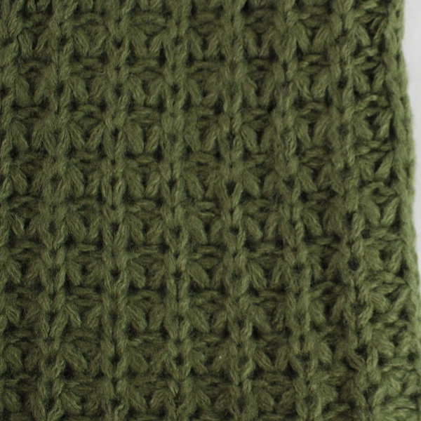 Frenchi Green Knit Infinity Scarf - Stylish Neck Warmer, Good Condition