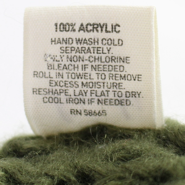 Frenchi Green Knit Infinity Scarf - Stylish Neck Warmer, Good Condition