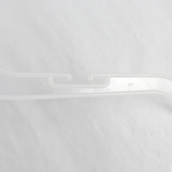 Lot of 10 White Semi-Opaque Plastic Clothes Hangers for Closet Organization