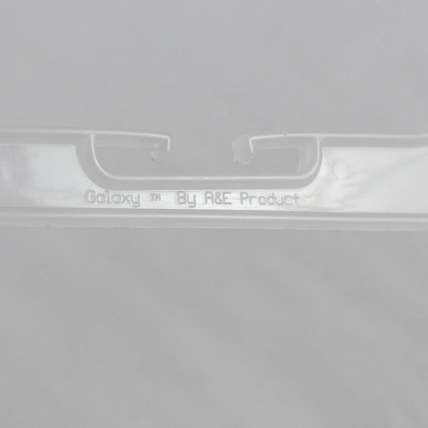 Lot of 10 White Semi-Opaque Plastic Clothes Hangers for Closet Organization