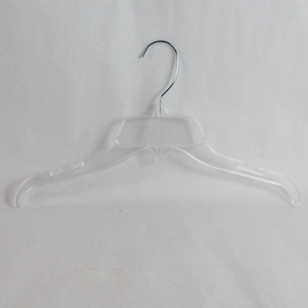 Lot of 10 Clear Plastic Clothes Hangers for Closet Organization & Storage