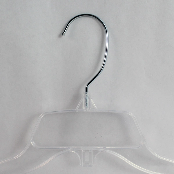 Lot of 10 Clear Plastic Clothes Hangers for Closet Organization & Storage