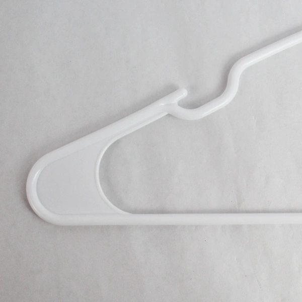 Lot of 10 Opaque White Clothes Hangers for Closet Organization & Storage