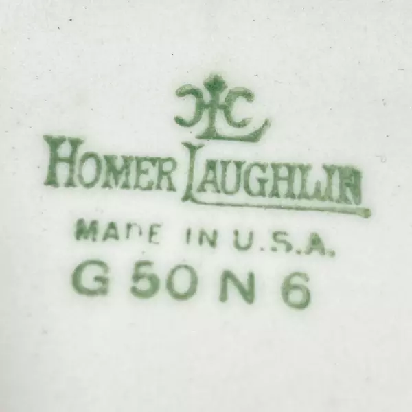 Lot of 3 Vintage Homer Laughlin Majestic 6" Saucers July & August 1950