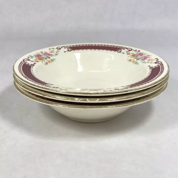 Lot of 3 Vintage Homer Laughlin Majestic 6" Fruit Bowls 1949-1950