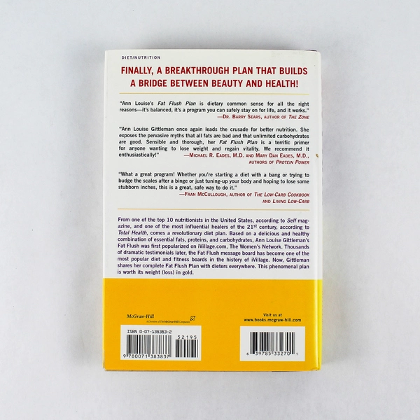 Fat Flush Plan by Ann Louise Gittleman 2002 Hardcover Good Condition