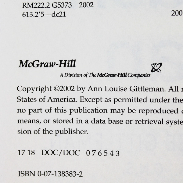 Fat Flush Plan by Ann Louise Gittleman 2002 Hardcover Good Condition