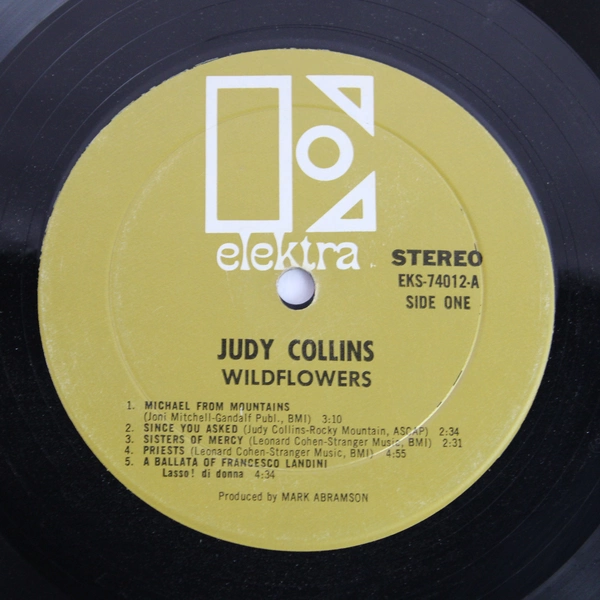 Judy Collins Wildflowers Vinyl LP 1967 Elektra EKS-74012 - Good Condition