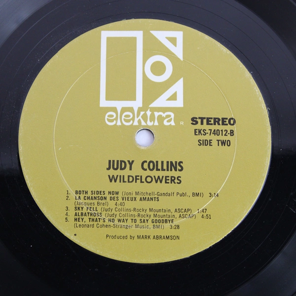 Judy Collins Wildflowers Vinyl LP 1967 Elektra EKS-74012 - Good Condition
