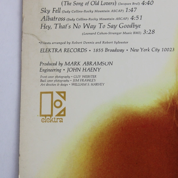 Judy Collins Wildflowers Vinyl LP 1967 Elektra EKS-74012 - Good Condition