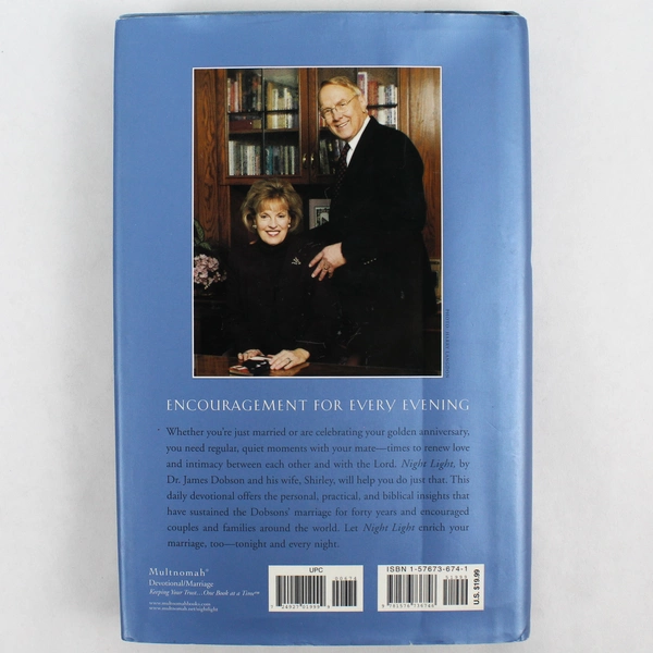 Night Light: A Devotional for Couples by Dobson 2000 Hardcover Good Condition