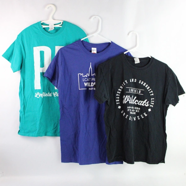 Lot of 3 Linfield University Cotton T-Shirts Adult Size Medium