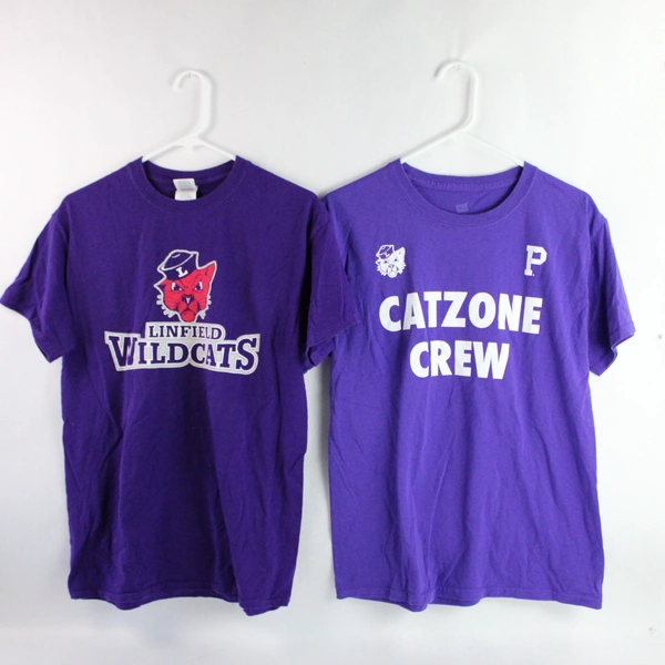 Vintage Lot of 3 Linfield College T-Shirts - Adult Medium, Good Condition