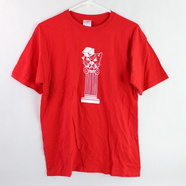 Gildan Red Linfield University Youth XL Cotton Graphic T-Shirt, Good Condition