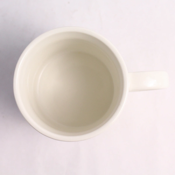 White Porcelain Letter P Monogrammed Personalized Coffee Mug