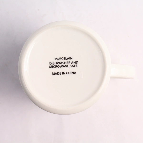 White Porcelain Letter P Monogrammed Personalized Coffee Mug