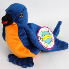 1998 Peaceables Broadway Blue Eastern Bluebird New York Stuffed Toy With Tag
