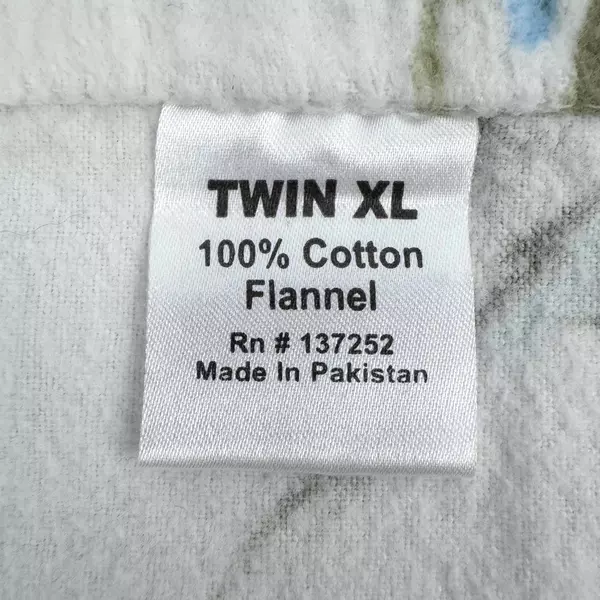 Lot of 2 Marwah Twin XL Floral Pattern 100% Cotton Flannel Sheet Set