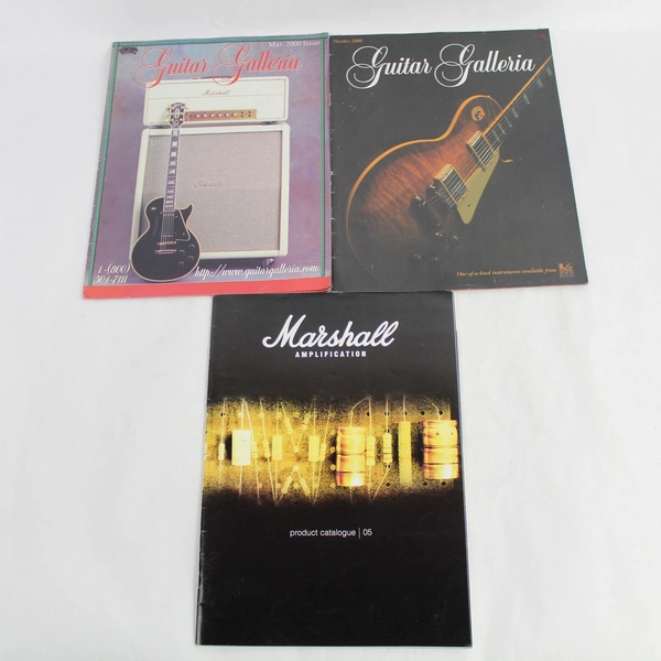 Lot Of 3 Guitar Related Catalogs 2 Guitar Galleria And 1 Marshall Amplification 