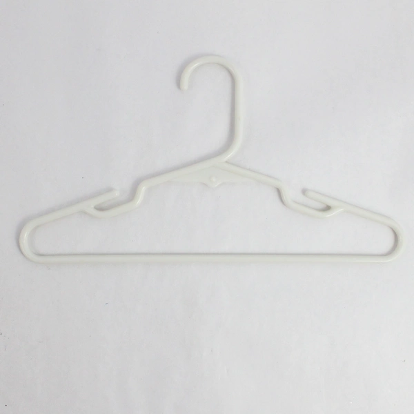 Lot of 10 Opaque White Plastic Children's Tops or Pants Clothes Hangers