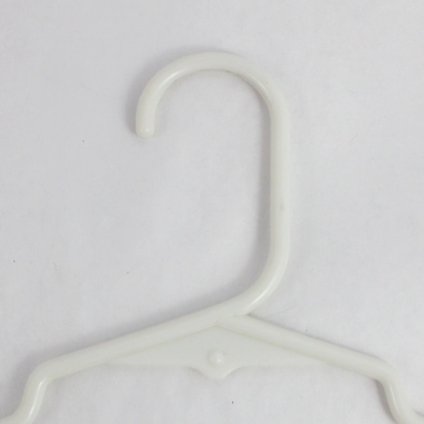 Lot of 10 Opaque White Plastic Children's Tops or Pants Clothes Hangers