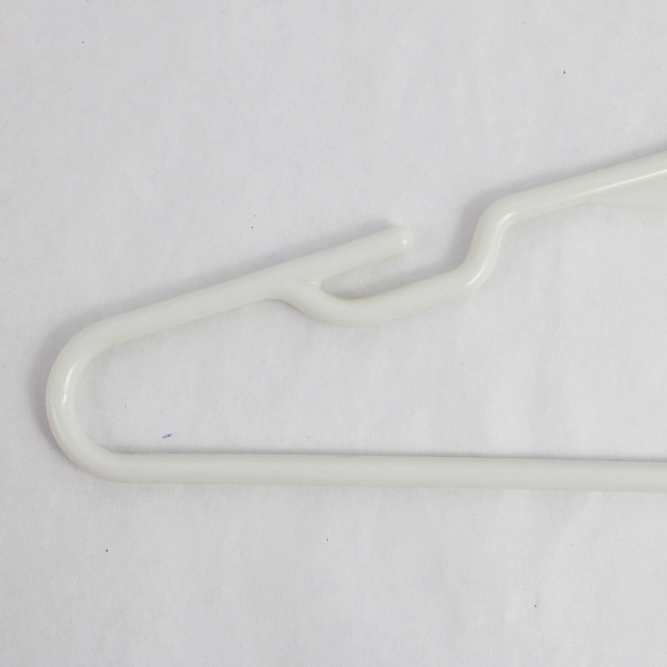 Lot of 10 Opaque White Plastic Children's Tops or Pants Clothes Hangers