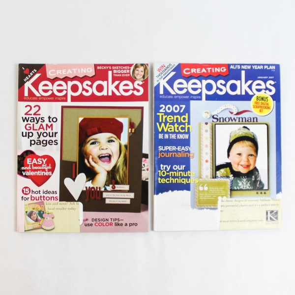 Lot Of 2 Creating Keepsakes Scrapbook Magazine January February 2007