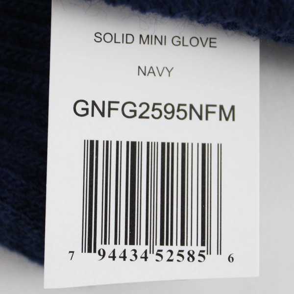 NWT Solid Navy Blue Knit Mini Gloves Adult One Size